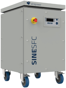 Sinepower 400 Hz static frequency converter cabinet